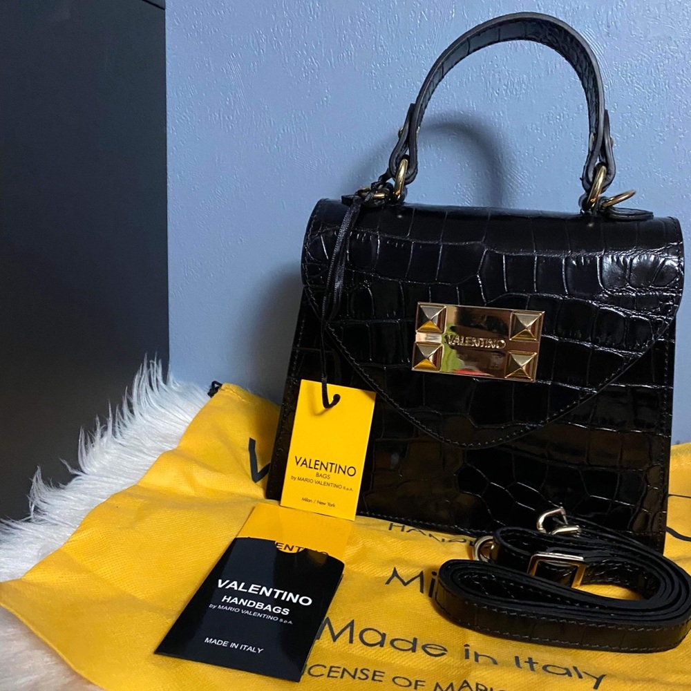 Valentino croco leather bag - Picture 2 of 5